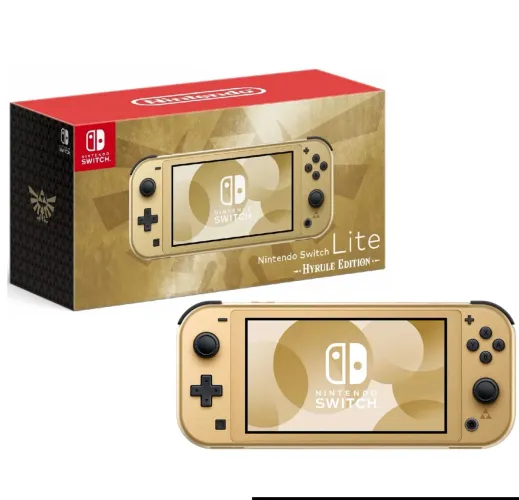 New NinNitendo Switch Lite Zelda Hyrule Edition Gold  USA