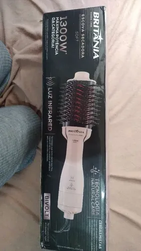 Escova Secadora de Cabelo Britânia 1300W Bivolt - Luz Infravermelha