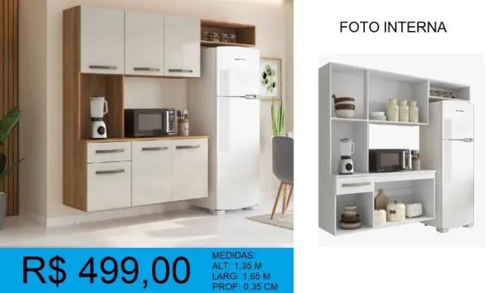 Armario de cozinha- compre hoje e receba em até 72 horas 