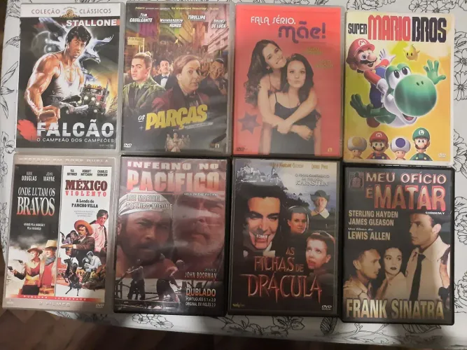 8 DVDS ORIGINAIS