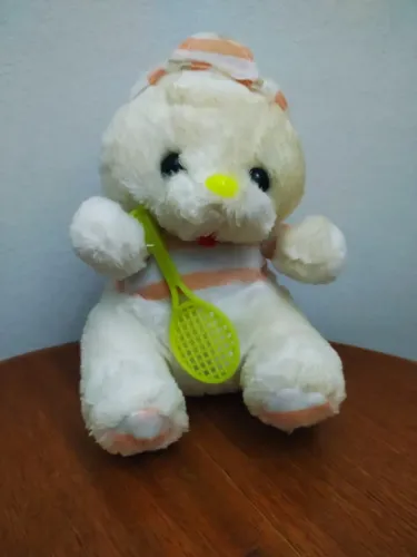 Pelúcia Ursinho Com Raquete