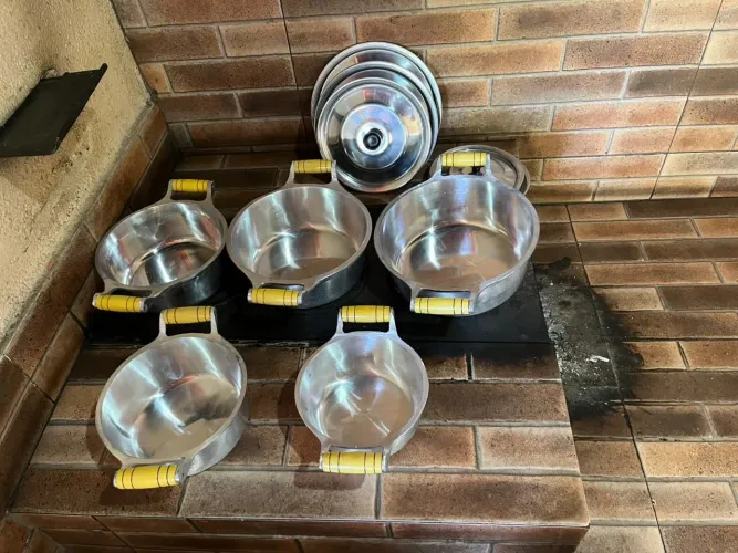 Panelas alumínio batido grosso 