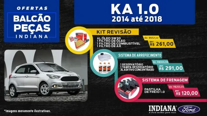 Kit revisão Ford KA 1.0, 1.5 Sigma 2014 - 2017 / New Fiesta Sigma (Óleo e filtros))