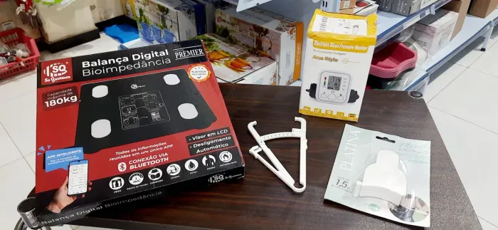 Kit personal basico Balança Digital Bioimpedância Premier - Nova!