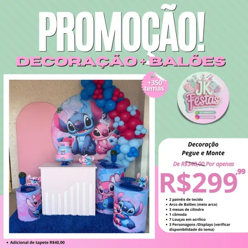 Aluguel de decoração Pegue e Monte com Balões