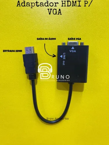 Adaptador HDMI para VGA - Novo