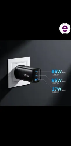 Carregador Origibal Triplo 65W + 65W + 27W - ASOMETECH