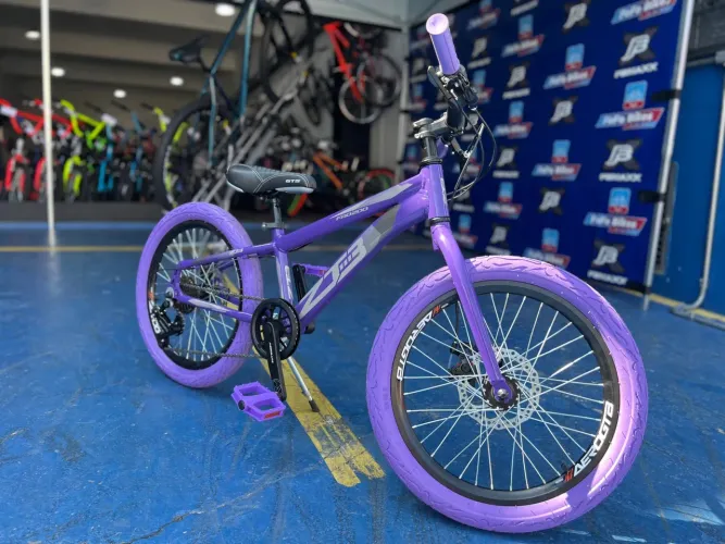 Bicicleta ZT3 aro 20 com marcha - Roxa