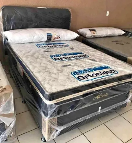 Cama Box Casal Ortosleep Atlanta Completa