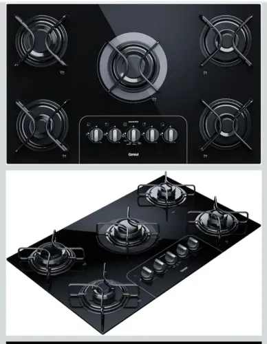Fogão cooktop 5 bocas aceito cartão 