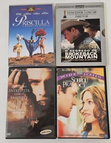 Coleção Filmes em DVD: Priscilla, Brokeback Mountain, Entrevista com o Vampiro...