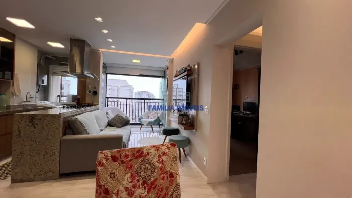Alugar apartamento 2 quartos suíte vaga lazer Marapé Santos SP