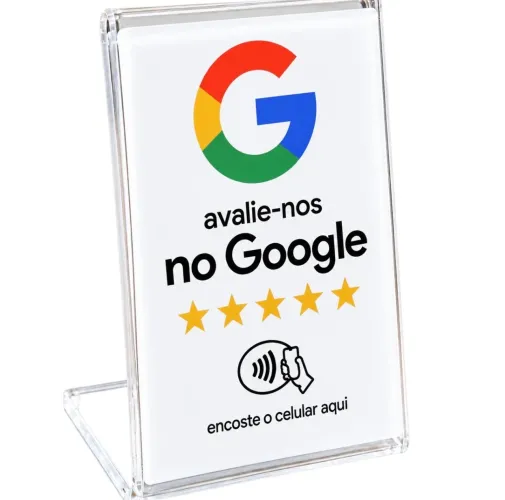 Placa NFC Google para Avaliações