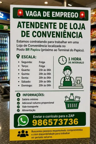 Atendente de Loja de Conveniência