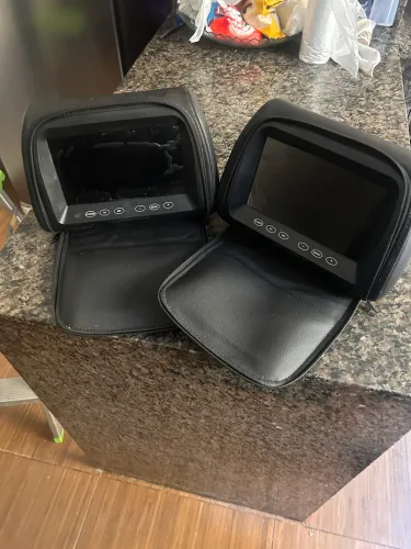 Kit 2 telas automotivas de encosto de cabeça