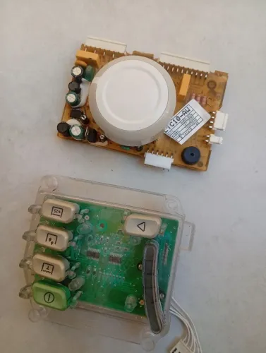 Kit placa de potência resinada e placa interface lavadora Eletrolux ltc10 todas(usadas) 