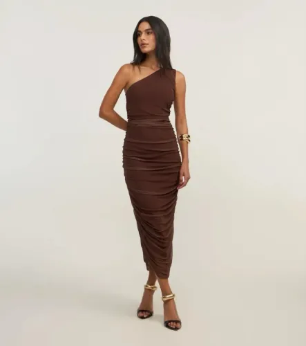 Vestido blue steel marrom M
