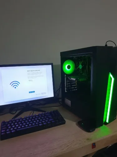 Pc gamer completo com monitor teclado e mouse