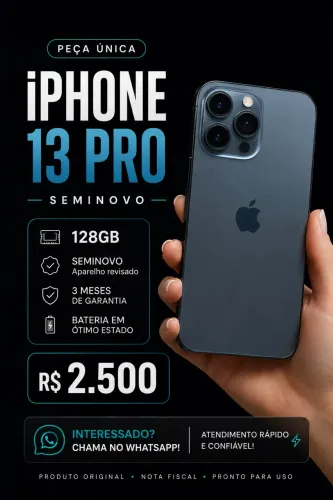 iPhone 13 Pro 128GB - Seminovo