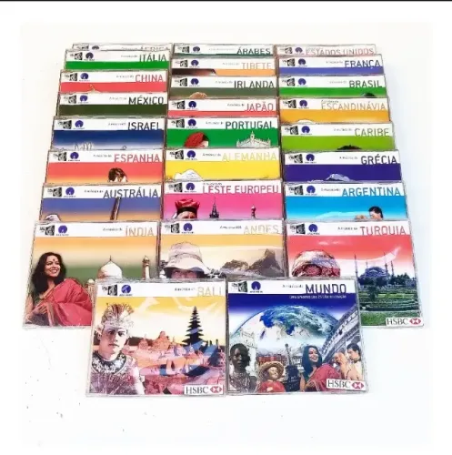 Lote Com 25 Cd Músicas Do Mundo Revista Caras Banco Hsbc