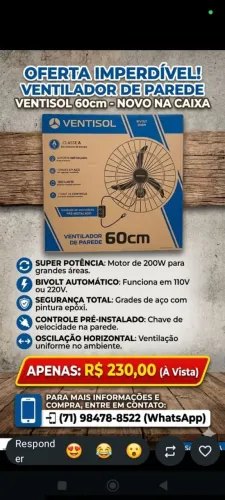 Ventilador de parede