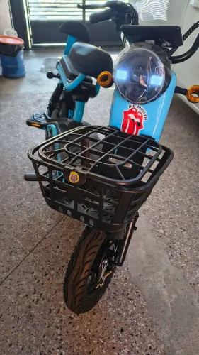 Bicicleta Scooter Elétrica Ano 2024 Modelo GTI 500w Cor Azul