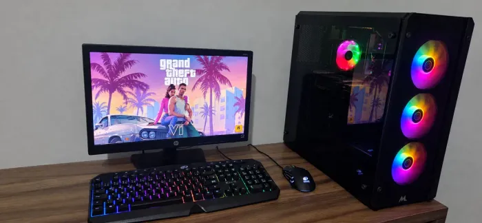 PC GAMER COMPLETO RX 580 8GB + 16GB RAM + MONITOR 19"