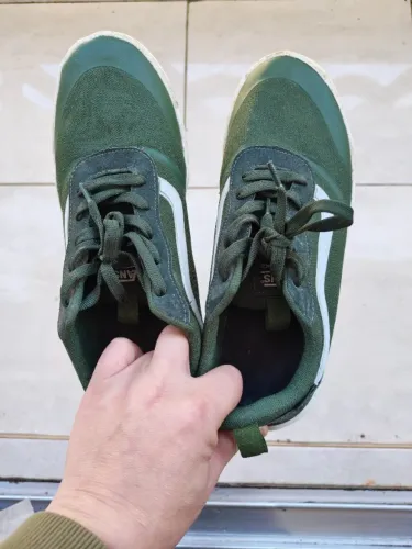 Tênis Vans Verde e Branco Tamanho 40