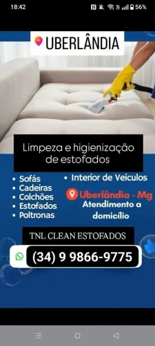 Limpeza de bancos de automóveis