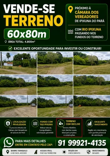 VENDE-SE TERRENO <br>