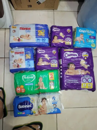 Lote de fraldas tamanho M