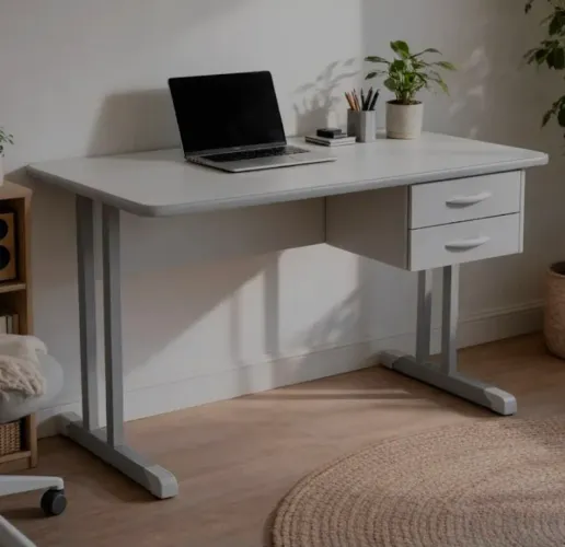 Mesa e cadeira de escritório seminovas