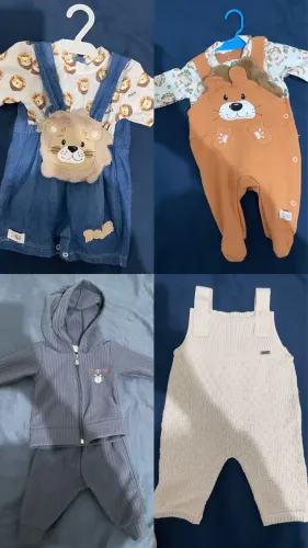 Lote bebe menino carters, riachuelo, kiko