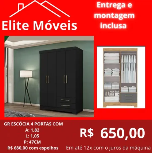 Guarda-Roupa Novo na caixa Com a montagem e a entrega.