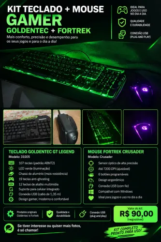 Kit teclado + mause gamer