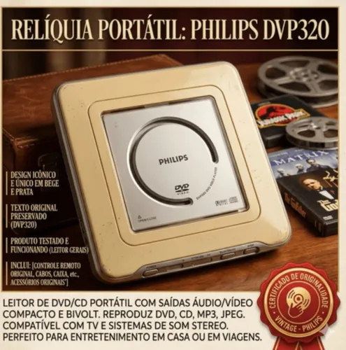 DVD Antigo compacto Philips