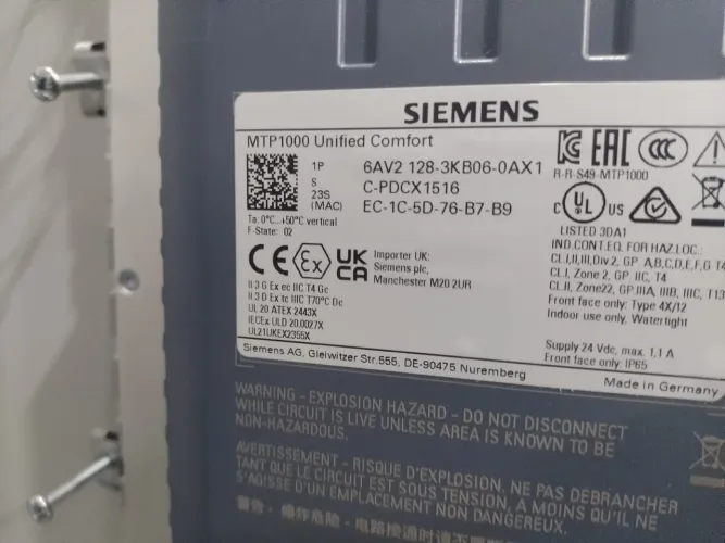 Tela IHM SIEMENS 