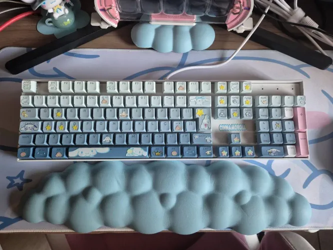 Keycaps redragon personalizadas do Cinnamoroll - azul Degradê. 