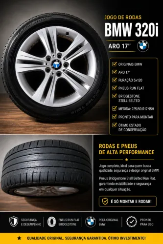 Jogo de rodas aro 17 original BMW 320i