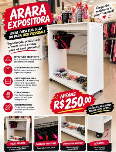 Arara expositora oportunidade 