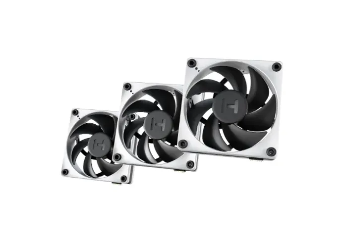 Kit com 3 FAN HYTE THICC FP12 3000RPM 105,8 CFM - FAN-HYTE-FP12-BW-3