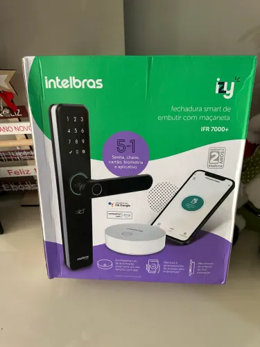 fechadura smart de embutir com maçaneta IFR 7000+ NOVO!