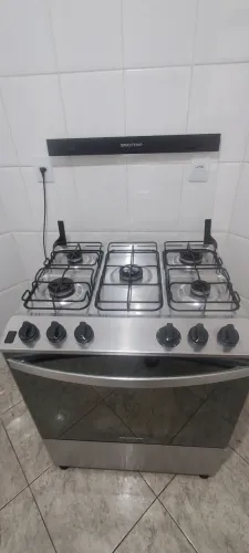 Fogão inox Brastemp 5 bocas