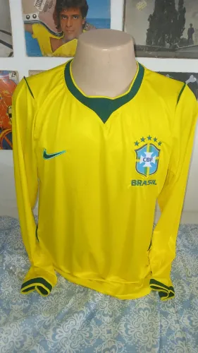Camisa Seleção Brasileira Brasil manga longa nike