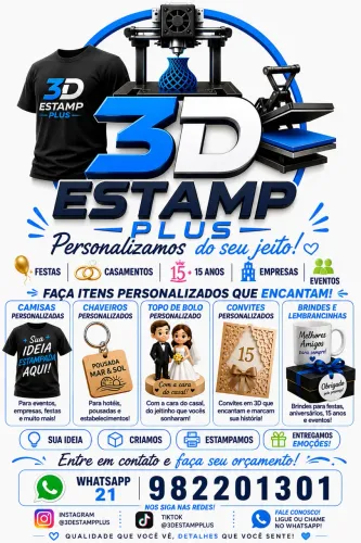 Brindes Personalizados inclusive em 3D