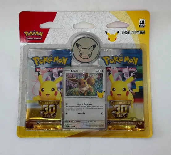 Blister duplo coleção Pokémon 30 anos