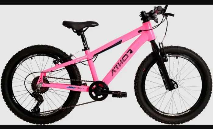 1 - Bicicleta infantil rosa athor aro 20 e 1 - Bicicleta retrô bege aro 26 Ello