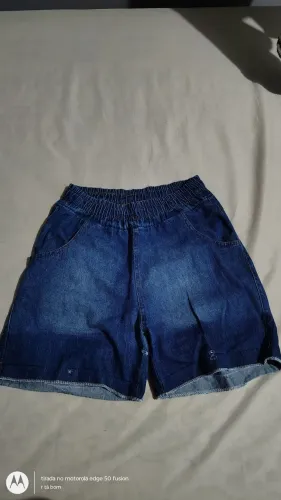 Bermuda jeans feminina Tam P