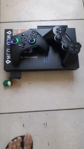 Playstation 2 fat Hd interno controles bluetooth