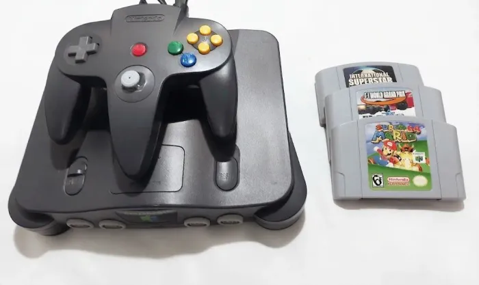 Nintendo 64 nacional completo com 3 jogos